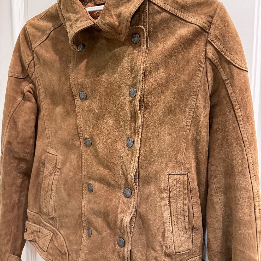 Free People Women's Avis Leather Jacket - Brown - Small